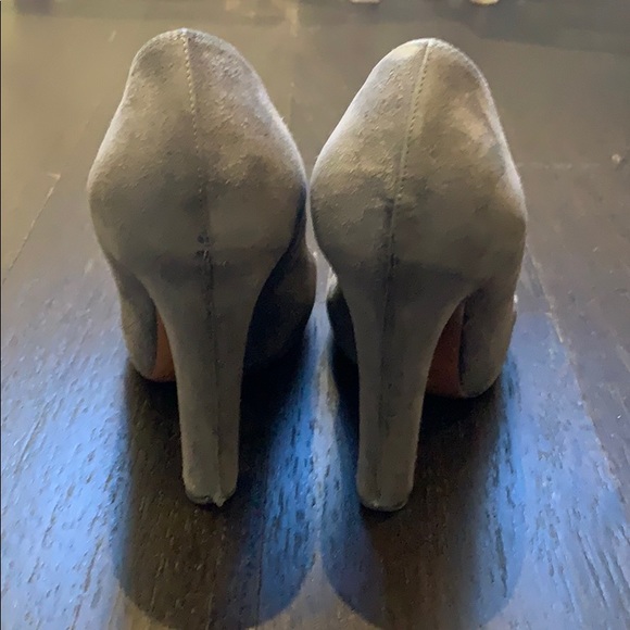 Grey Suede Alaia Heels - Picture 2 of 5